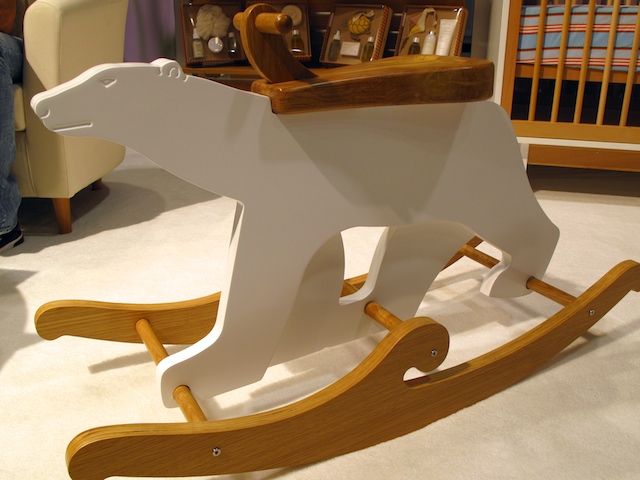 polar bear rocking horse