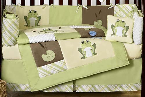 Cute Baby Crib Nursery Bedding Set A Leap Frog From Jojo Design