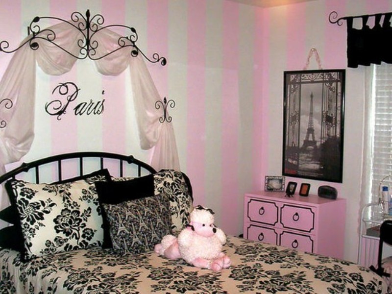 Girls Paris Bedroom Decor