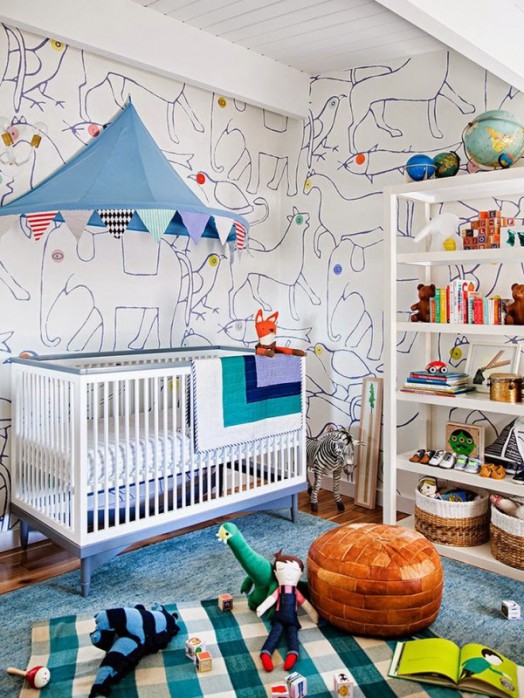 41 Awesome Kids Rooms With Wallpapers | Kidsomania