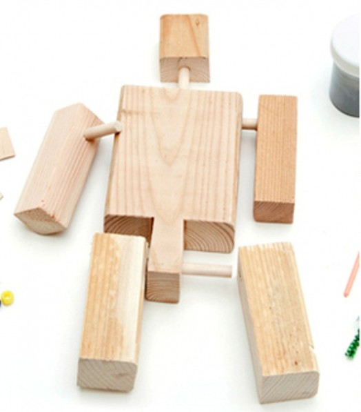 DIY Wood Robot-Transformer Kit Kidsomania