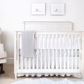 Cozy And Pretty All White Baby Nursery Design - Kidsomania